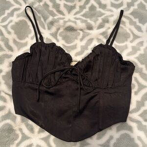 Black Altar’d state silk top